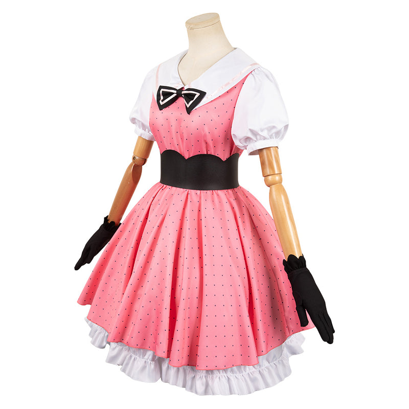 Oshi no Ko Anime Hoshino Rubii Women Pink Dress Outfit Party Carnival Halloween Cosplay Costume