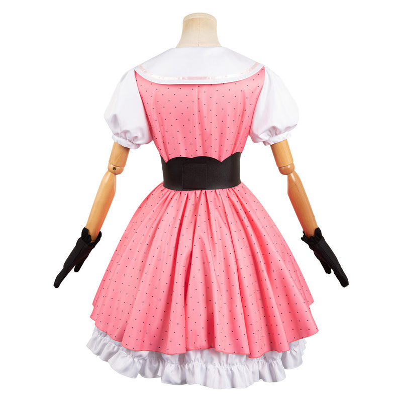 Oshi no Ko Anime Hoshino Rubii Women Pink Dress Outfit Party Carnival Halloween Cosplay Costume