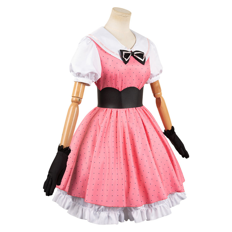 Oshi no Ko Anime Hoshino Rubii Women Pink Dress Outfit Party Carnival Halloween Cosplay Costume