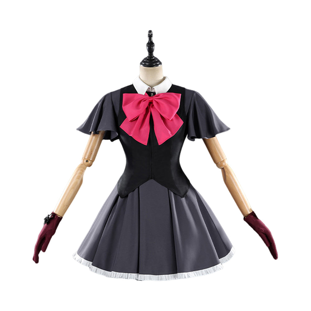 Oshi no Ko Season 3 Ruby Hoshino Black Dress Set Outfit Women Halloween Carnival Party Cosplay Costume