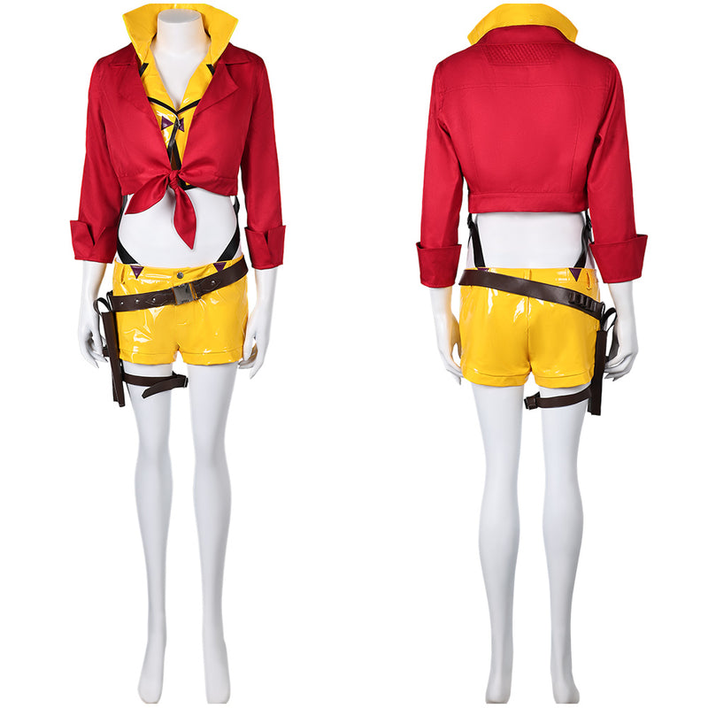 Overwatch Game Ashe Women Red Cowboy Bebop Outfit Party Carnival Halloween Cosplay Costume