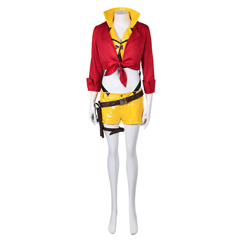 Overwatch Game Ashe Women Red Cowboy Bebop Outfit Party Carnival Halloween Cosplay Costume