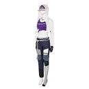 OW Ashe Women Purple Outfit With Hat Carnival Halloween Cosplay Costume