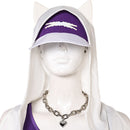 OW Ashe Women Purple Outfit With Hat Carnival Halloween Cosplay Costume