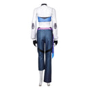 OW D. Va Women Blue Outfit Carnival Halloween Cosplay Costume