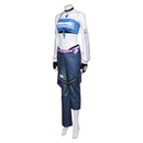 OW D. Va Women Blue Outfit Carnival Halloween Cosplay Costume