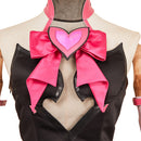 OW D.VA Women Red Dress Outfit Carnival Halloween Cosplay Costume