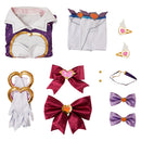 OW Kiriko Magic Girls Women Purple Outfit Carnival Halloween Cosplay Costume