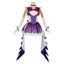 OW Kiriko Magic Girls Women Purple Outfit Carnival Halloween Cosplay Costume