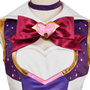 OW Kiriko Magic Girls Women Purple Outfit Carnival Halloween Cosplay Costume