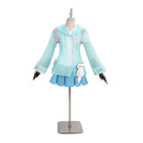 OW Kiriko Women Blue Dress Outfit Carnival Halloween Cosplay Costume