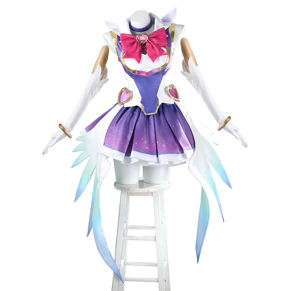 OW Kiriko Women Magic Girls Purple Dress Outfit Carnival Halloween Cosplay Costume