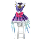 OW Kiriko Women Magic Girls Purple Dress Outfit Carnival Halloween Cosplay Costume