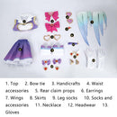 OW Kiriko Women Magic Girls Purple Dress Outfit Carnival Halloween Cosplay Costume