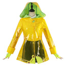 OW Mei Women Yellow Raincoat Outfit Carnival Halloween Cosplay Costume