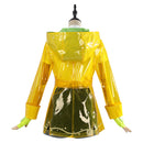 OW Mei Women Yellow Raincoat Outfit Carnival Halloween Cosplay Costume