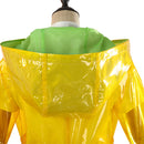 OW Mei Women Yellow Raincoat Outfit Carnival Halloween Cosplay Costume