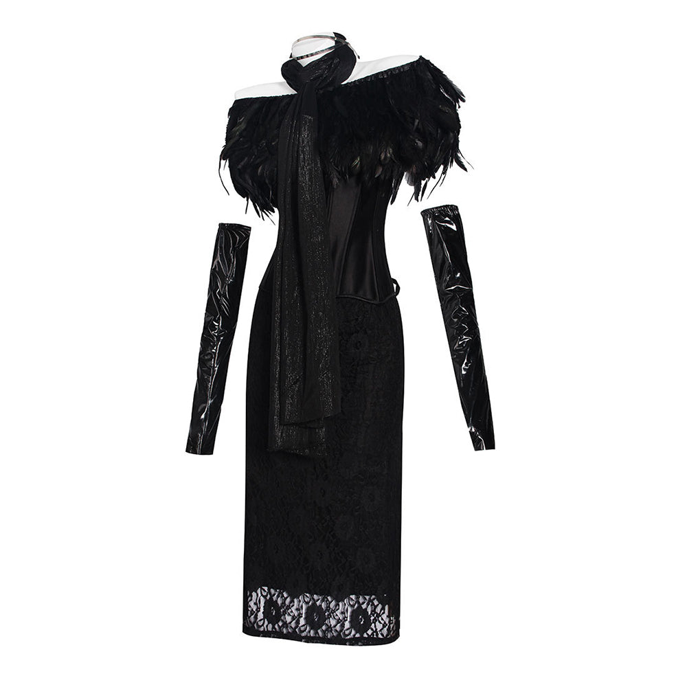 padme black dress Padme Amidala Fireside Black Corset Gown Women Halloween Carnival Party  Cosplay Costume