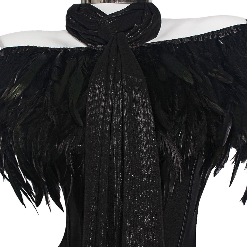 Padme Amidala Fireside Black Corset Gown Women Halloween Carnival Party  Cosplay Costume