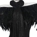 Padme Amidala Fireside Black Corset Gown Women Halloween Carnival Party Cosplay Costume