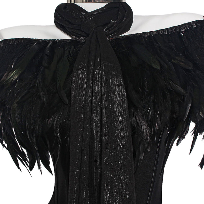 Padme Amidala Fireside Black Corset Gown Women Halloween Carnival Party  Cosplay Costume
