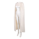 Padme Amidala White Cap Cloak Women Halloween Carnival Party Cosplay Costume