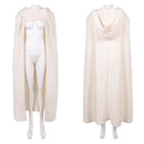 Padme Amidala White Cap Cloak Women Halloween Carnival Party Cosplay Costume