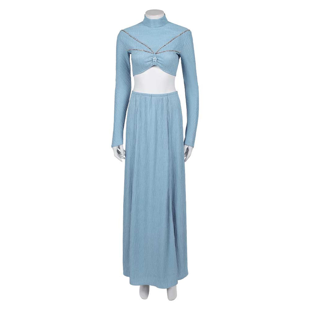 padme blue dress Padme Amidala Women Blue Dress Carnival Halloween Cosplay Costume