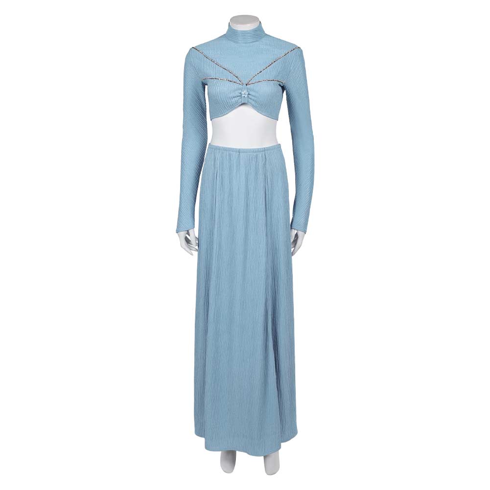 Padme Amidala Women Blue Dress Carnival Halloween Cosplay Costume