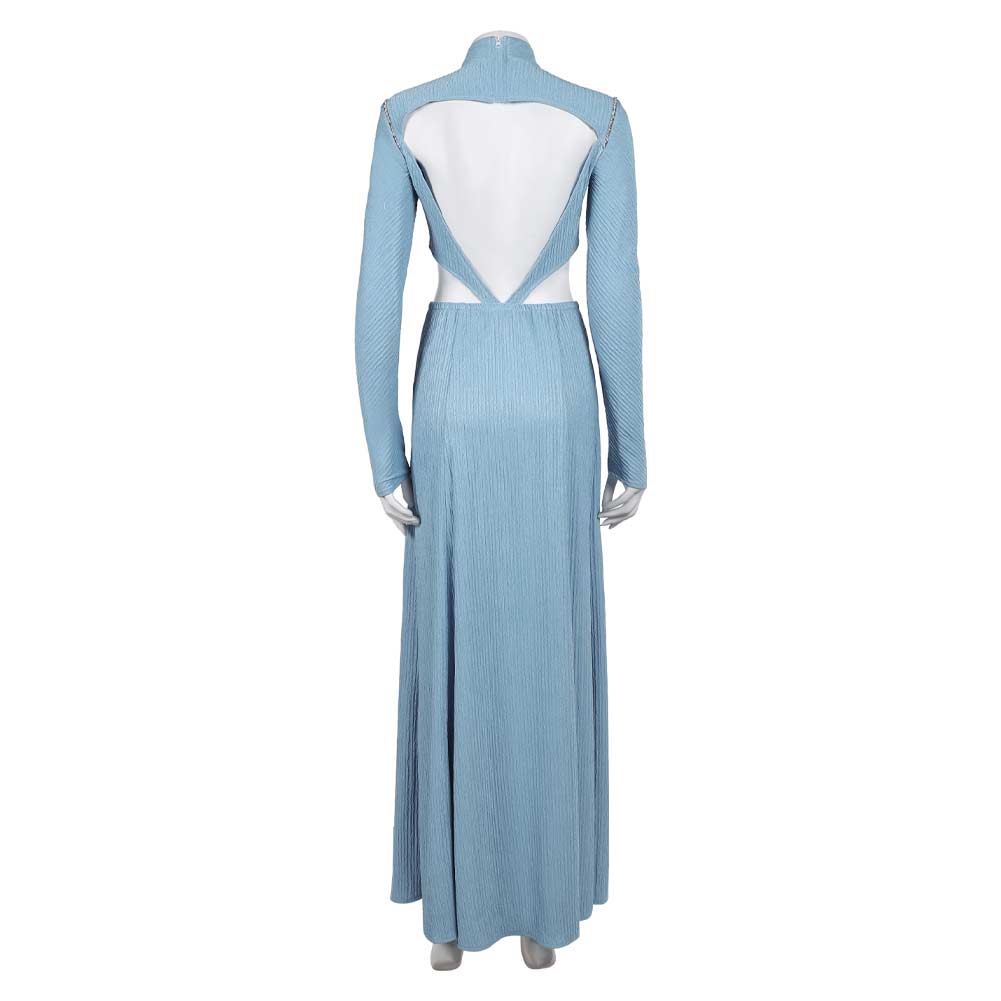 padme blue dress costume Padme Tatooine Blue Outfit 2 Piece Set Gown Queen Amidala Episode 2 Star Wars Costume Cosplay