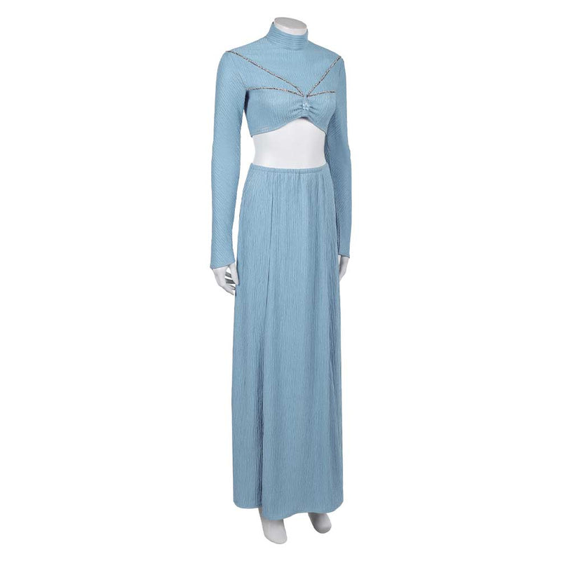 padme blue dress Padme Amidala Women Blue Dress Carnival Halloween Cosplay Costume
