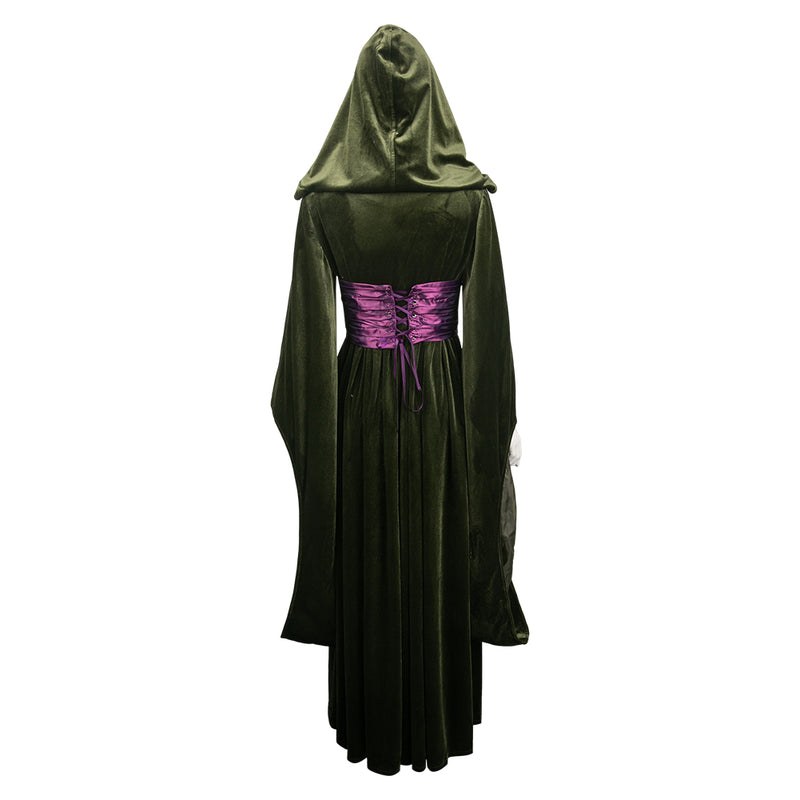 Padme Amidala Women Green Velvet Dress Party Carnival Halloween Cosplay Costume