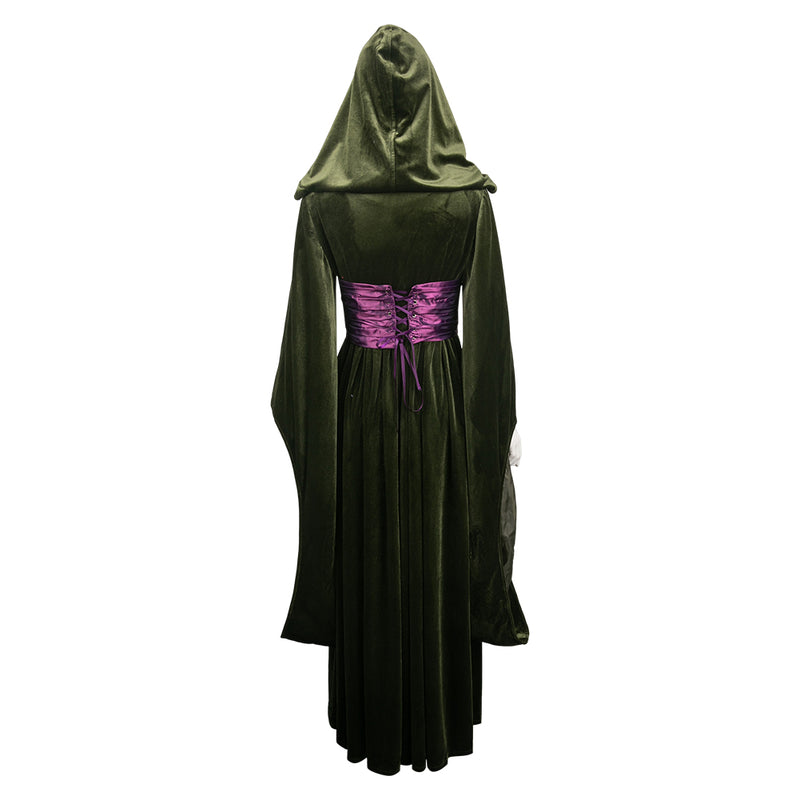 Padme Amidala Women Green Velvet Dress Party Carnival Halloween Cospla