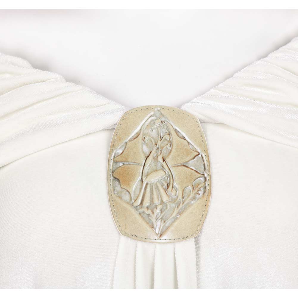 Padme Amidala White Set Cloak Outfits Cosplay Costume Carnival Suit