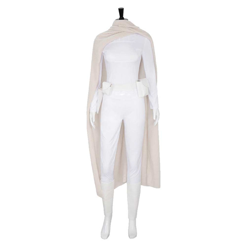 Padme Amidala Women White Outfit With Cloak Party Carnival Halloween Cosplay Costume