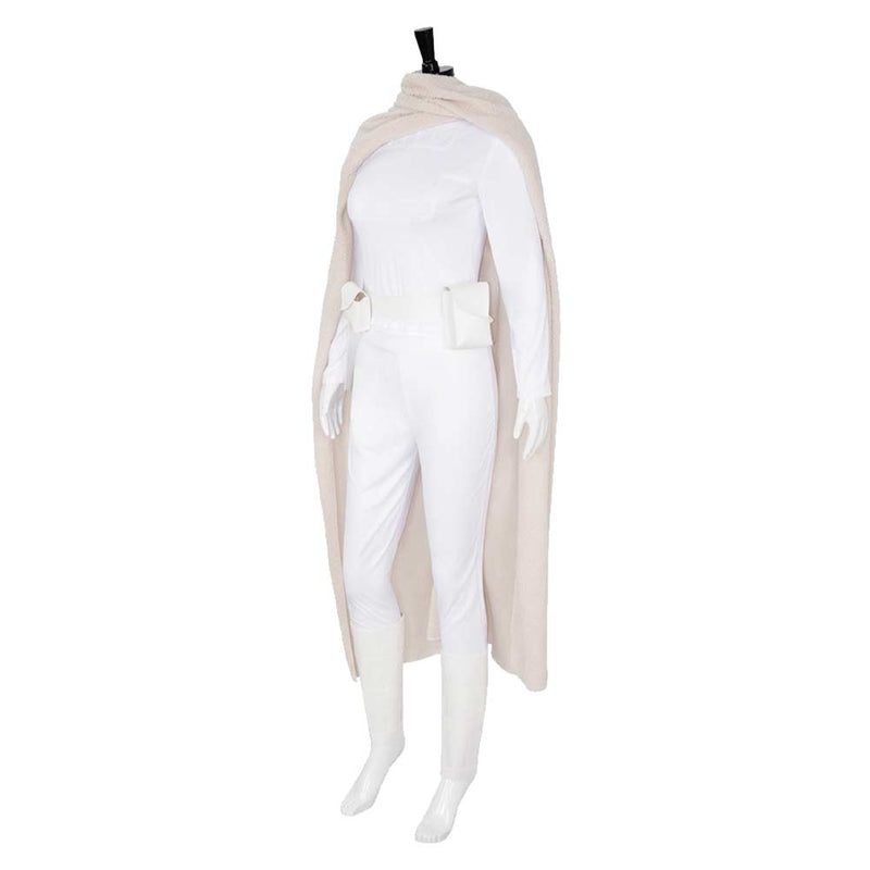 Padme Amidala Women White Outfit With Cloak Party Carnival Halloween Cosplay Costume