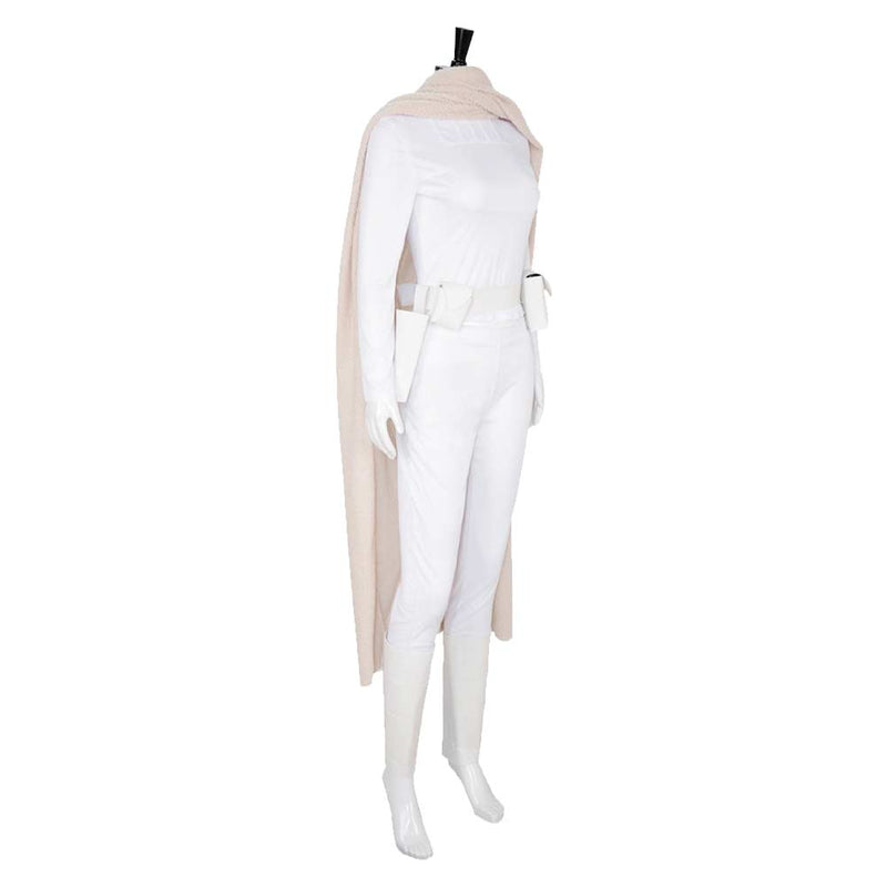 Padme Amidala Women White Outfit With Cloak Party Carnival Halloween Cosplay Costume