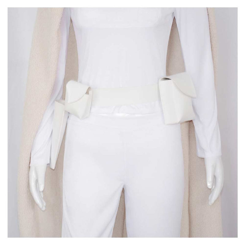 Padme Amidala Women White Outfit With Cloak Party Carnival Halloween Cosplay Costume