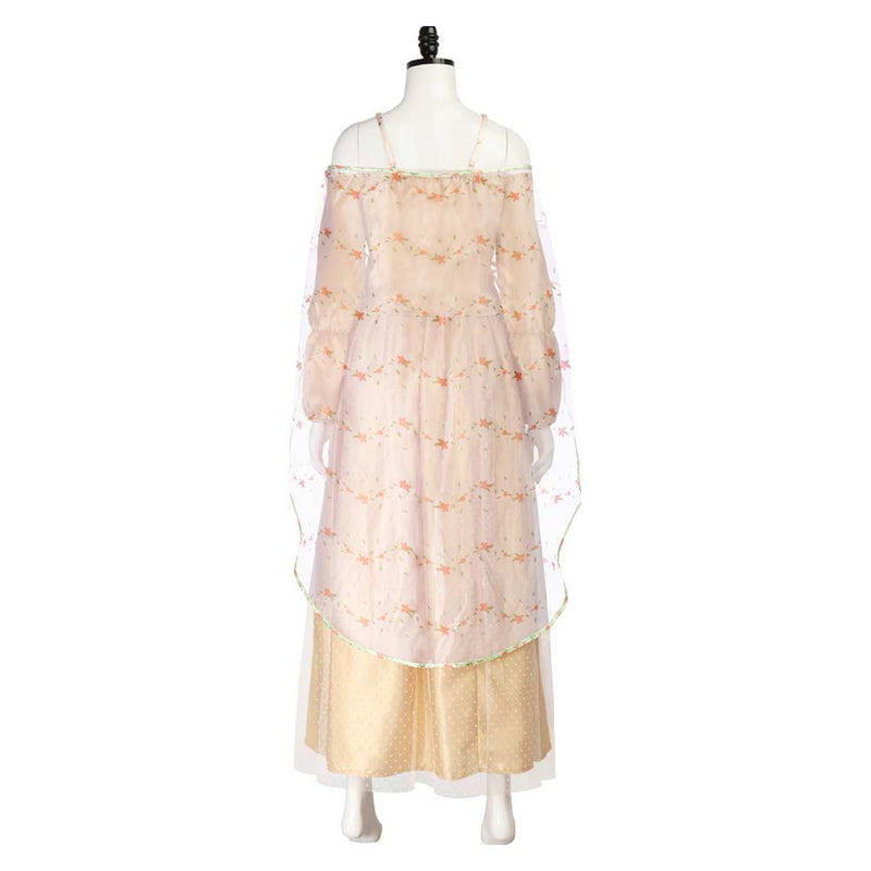Padme Naberrie Amidala Summer Meadow Dress Women Yellow Dress Carnival Halloween Cosplay Costume
