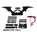 Panty & Stocking with Garterbelt Anime Scanty Demon Women Black Sexy Outfit Cosplay Costume