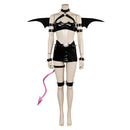 Panty & Stocking with Garterbelt Anime Scanty Demon Women Black Sexy Outfit Cosplay Costume