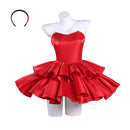 Perfect Blue Mima Kirigoe Red Dress Set Outfit Women Halloween Carnival Party Cosplay Costume