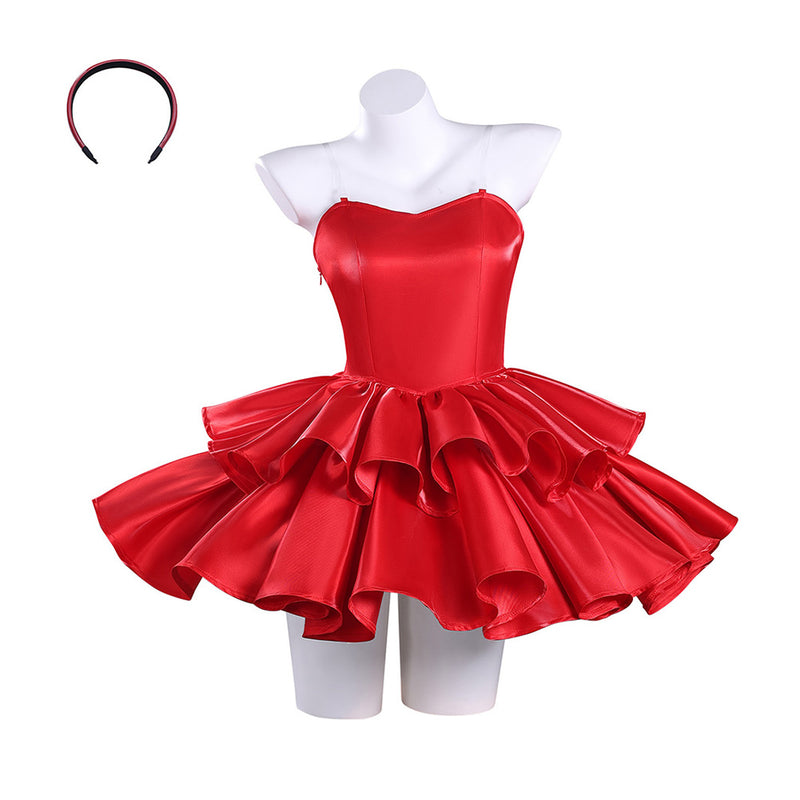 Perfect Blue Mima Kirigoe Red Dress Set Outfit Women Halloween Carnival Party Cosplay Costume
