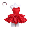 Perfect Blue Mima Kirigoe Red Dress Set Outfit Women Halloween Carnival Party Cosplay Costume