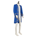Prince Adam Medieval Blue Coat Carnival Halloween Cosplay Costume