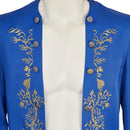 Prince Adam Medieval Blue Coat Carnival Halloween Cosplay Costume