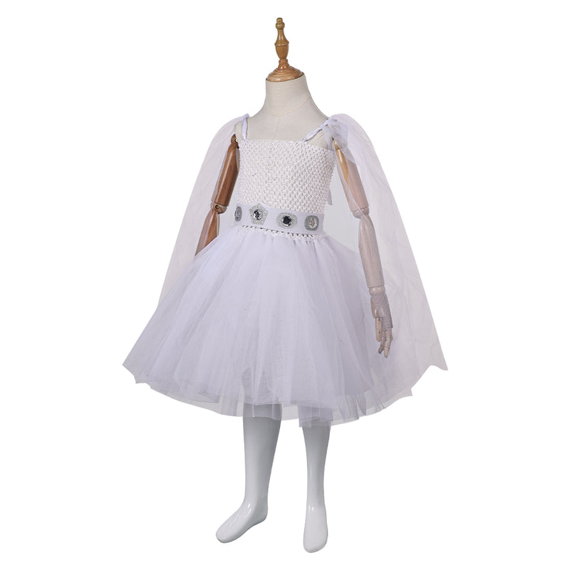 Princess Leia Kids Children White Dress Party Carnival Halloween Cosplay Costume