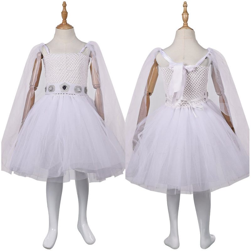 Princess Leia Kids Children White Dress Party Carnival Halloween Cosplay Costume