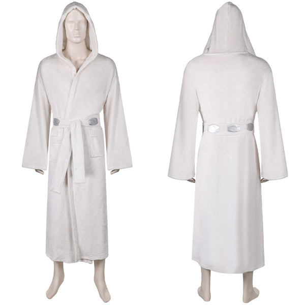 Princess Leia Unisex White Bathrobe Party Carnival Halloween Cosplay Costume