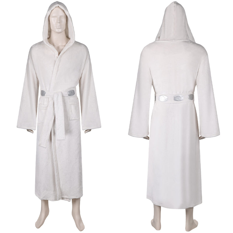 Princess Leia Unisex White Bathrobe Party Carnival Halloween Cosplay Costume